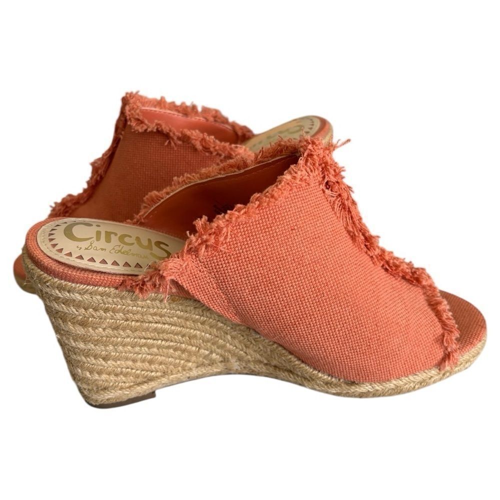 Circus by Sam Edelman Baker Orange Espadrille Wedge Sandals